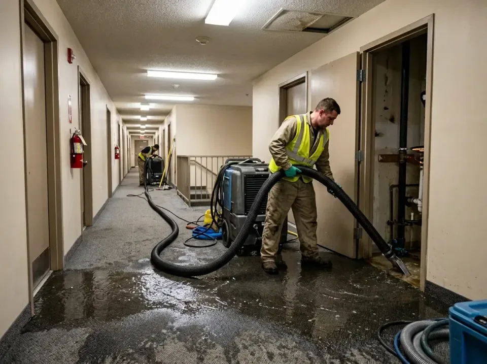 multi-unit-apartment-hallway-f-005 — frequently asked questions, Emergency Burst Pipe Water Extraction & Removal in Moonachi…